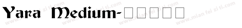 Yara Medium字体转换